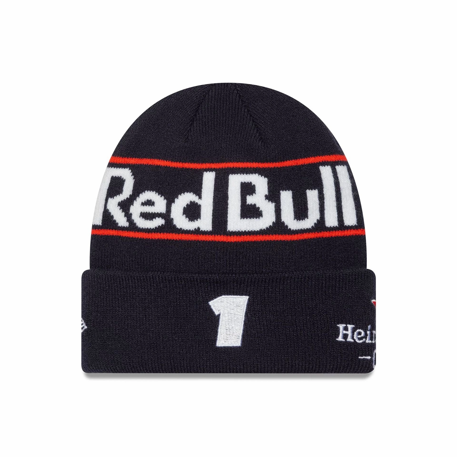 Red Bull Racing Youth Replica Max Verstappen Dark Blue Cuff Knit Beanie Hat Deal of the Day Todays Trending Deals