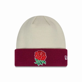 Rugby Football Union Youth Contrast Cream Cuff Knit Beanie Hat Online Exclusive Savings