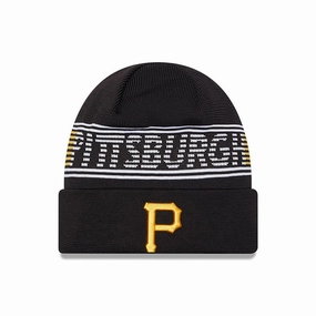 Hot Clearance Now Pittsburgh Pirates City Connect Black Sport Knit Beanie Hat