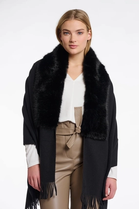 Rino & Pelle Wendy Cape In Black Big Savings Today