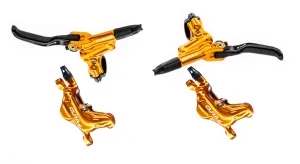 Formula Cura 4 Disc Brake Set - 1750/900mm Hose - Gold