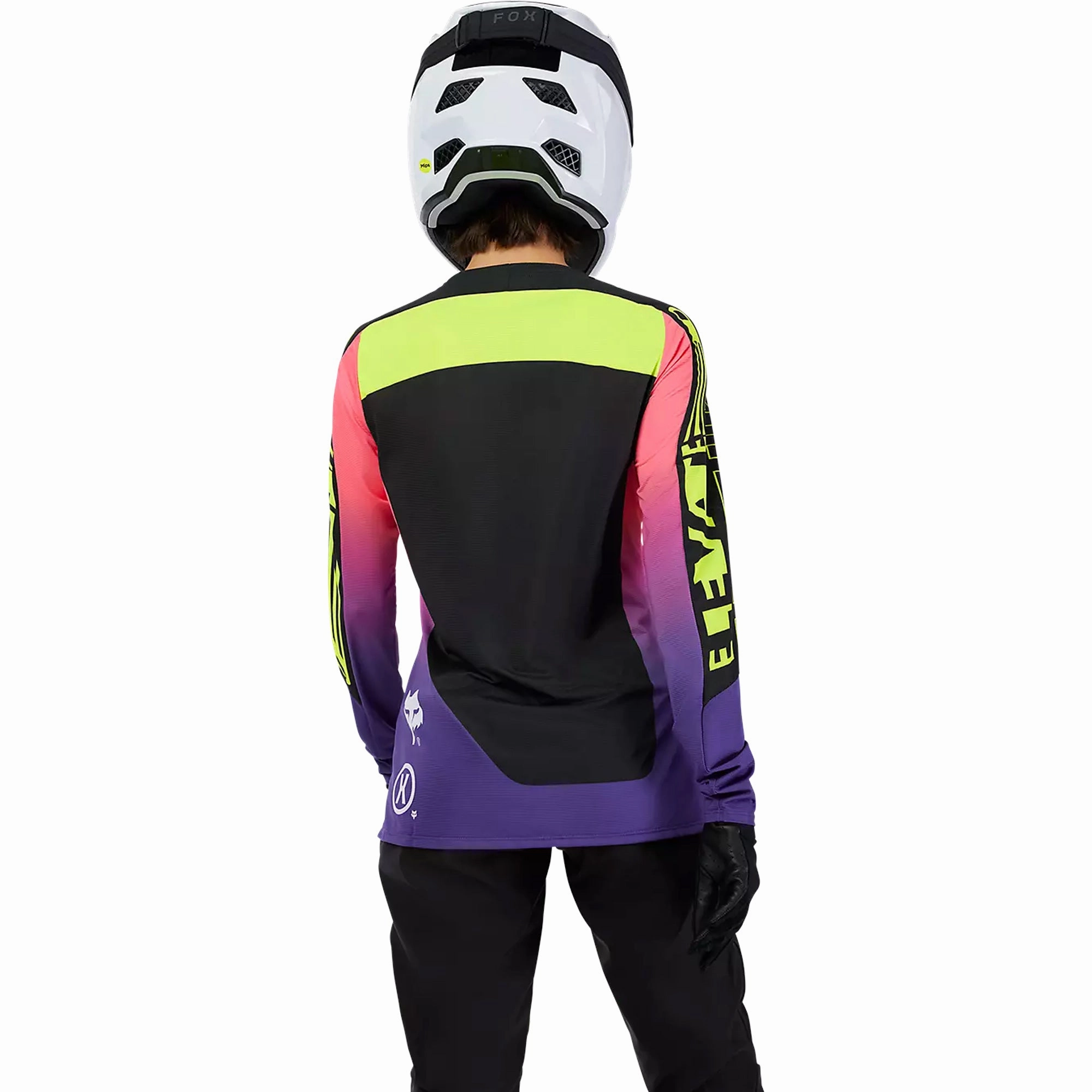 Fox Flexair Elevated long sleeve women jersey - Black