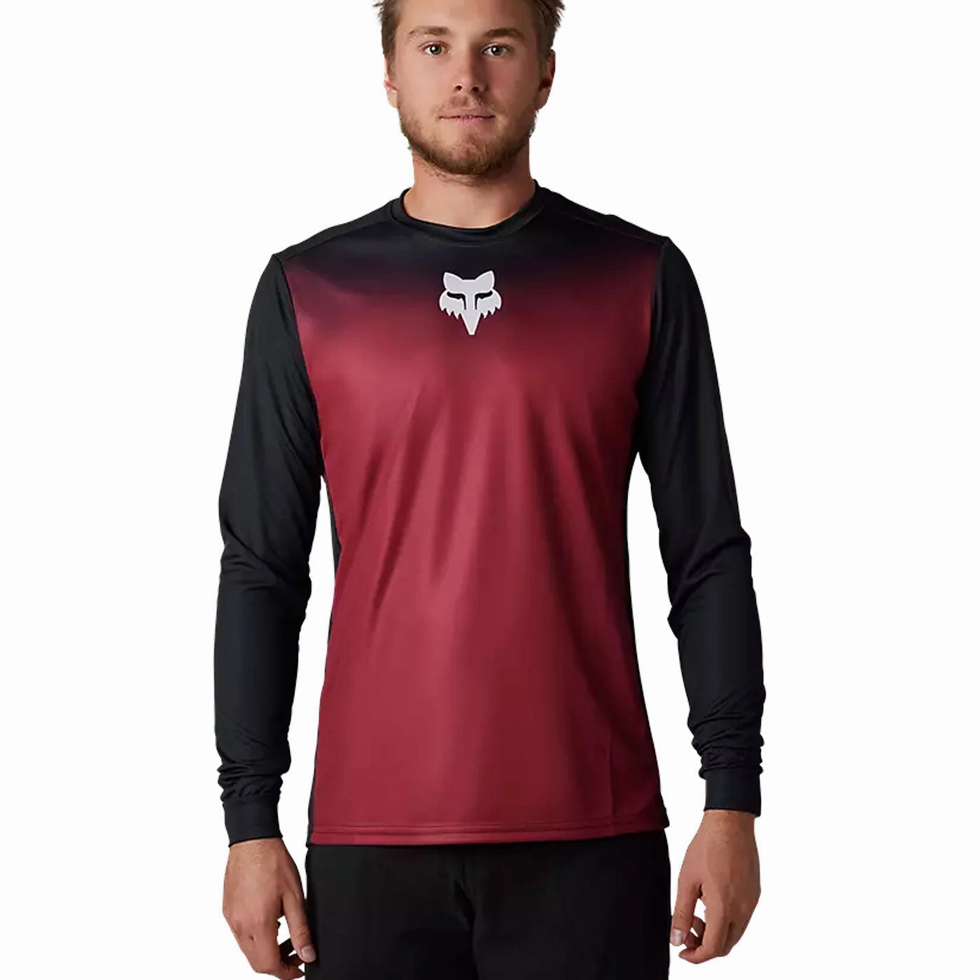 Fox Ranger Keel Long Sleeve Jersey - Bordeaux