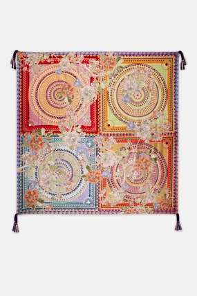 Garden Mosaic Scarf Sweet Deal Inside
