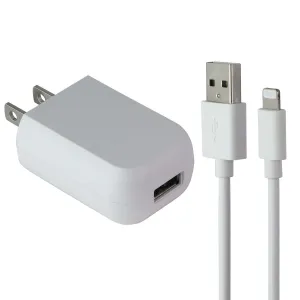 Generic (5V/1A) Single Usb Wall Adapter   3.3-Foot Lightning 8-Pin Cable - White Limited Stock Deals EndofWeek Deals