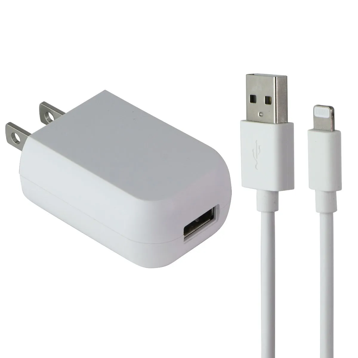 Generic (5V/1A) Single Usb Wall Adapter   3.3-Foot Lightning 8-Pin Cable - White Limited Stock Deals EndofWeek Deals