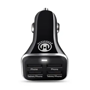 Hot Offer Frenzy 34W Quad Usb Car Charger | Black