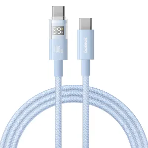 Flash Discount Today Baseus Display 2 Fast Charging Data Cable Usb-C To Usb-C 100W