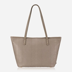 Daily Hot Deal EndofWeek Deals Gigi New York Zip Taylor Tote Embossed Python Leather