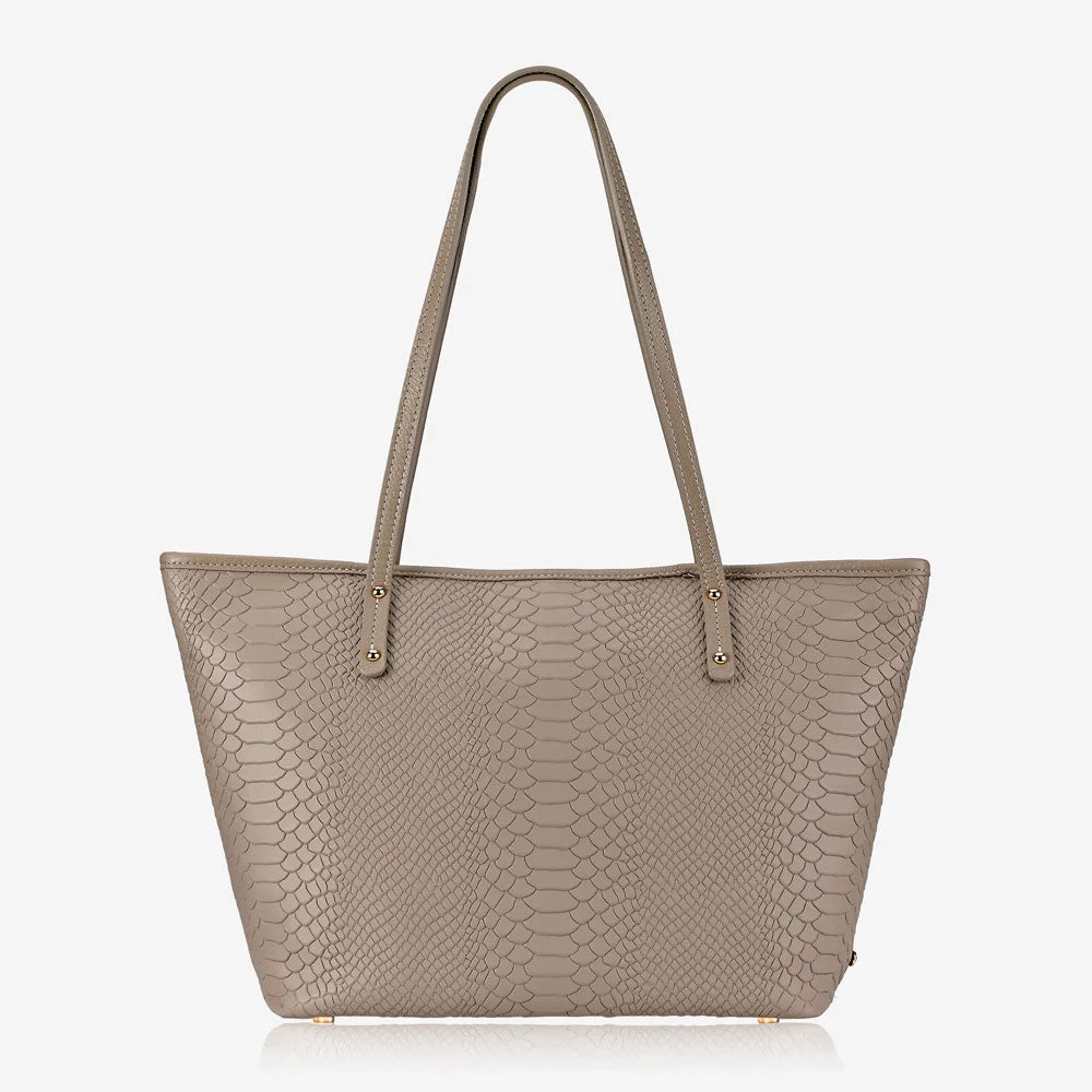 Daily Hot Deal EndofWeek Deals Gigi New York Zip Taylor Tote Embossed Python Leather