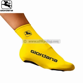 Giordana Lycra Overshoes - Yellow