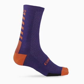 Giro HRc   Merino Mid Socks - Violet Orange