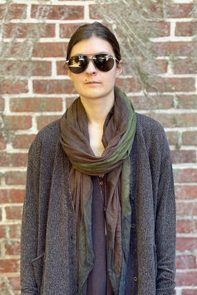 Giulia Scarf - Marrone / Verde Limited Stock Alert