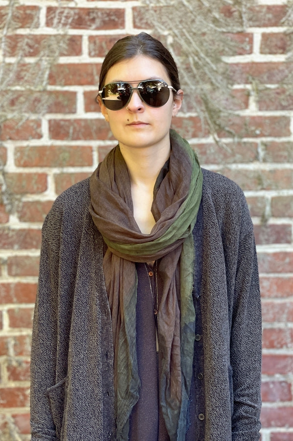 Giulia Scarf - Marrone / Verde Limited Stock Alert