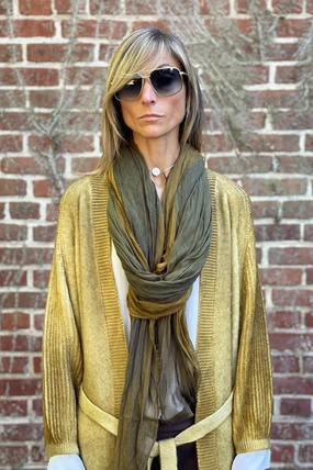 Giulia Scarf - Verde GiftWorthy Sale Shop Smart Save