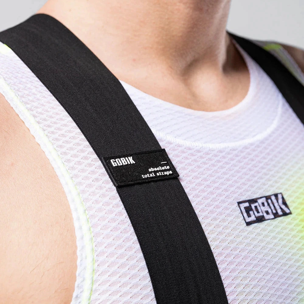 Gobik Absolute Print K10 Liquid Lime bibshort - Yellow