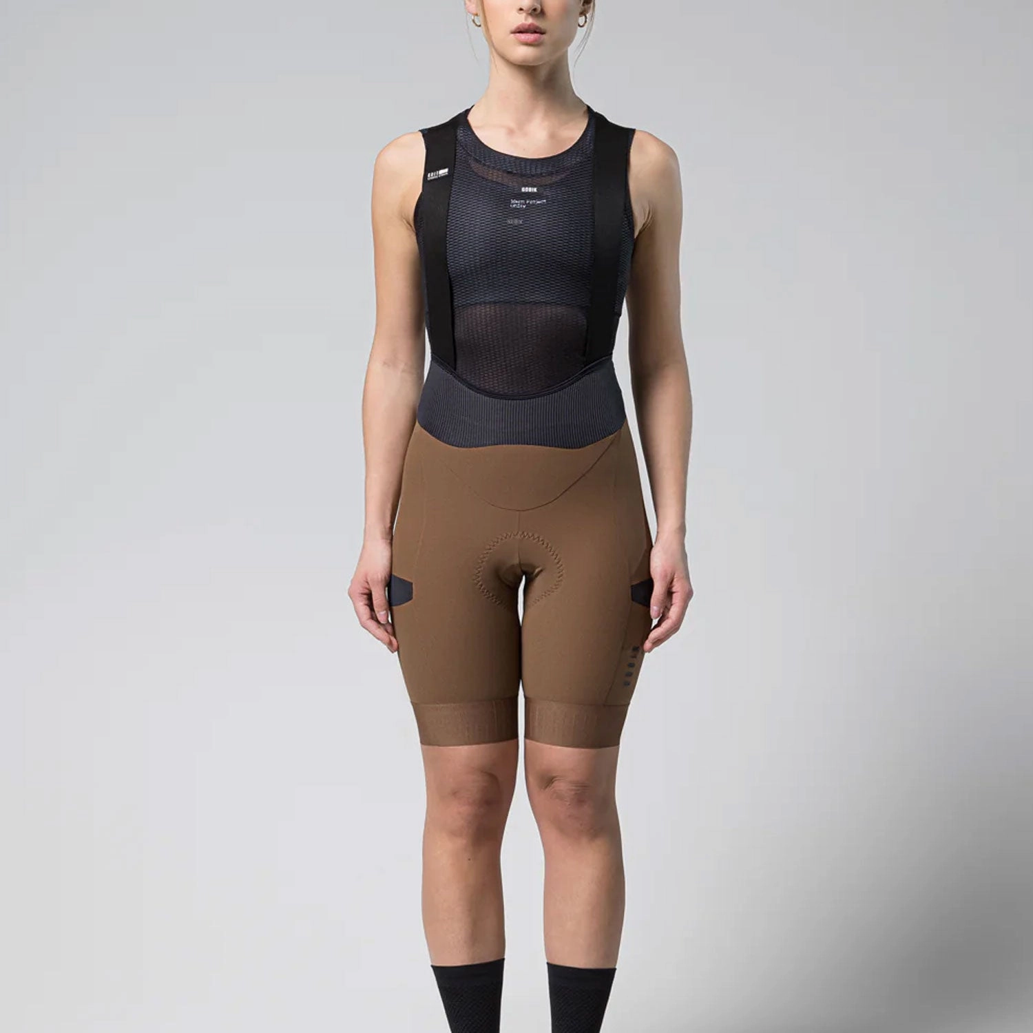 Gobik Grit 2.0 K9 women bib short - Brown