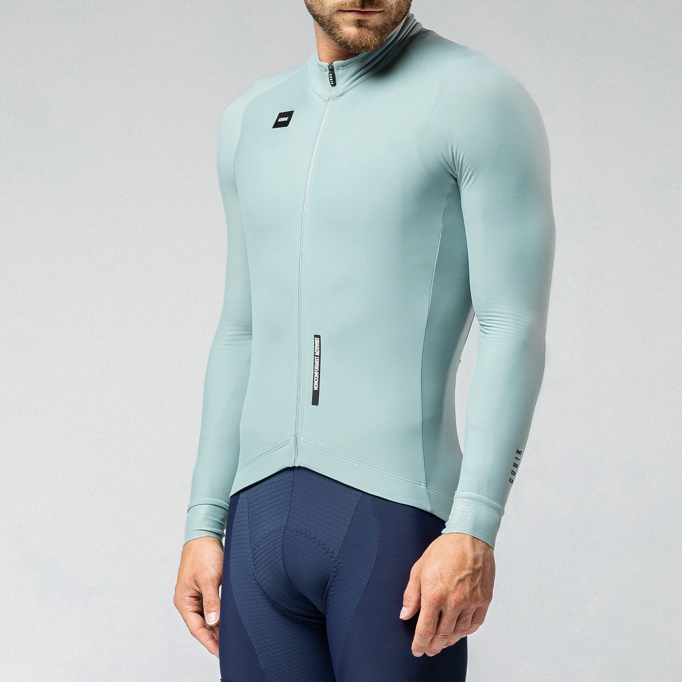 Gobik Pacer Solid Hakone Equinoccio long sleeves jersey - Blue