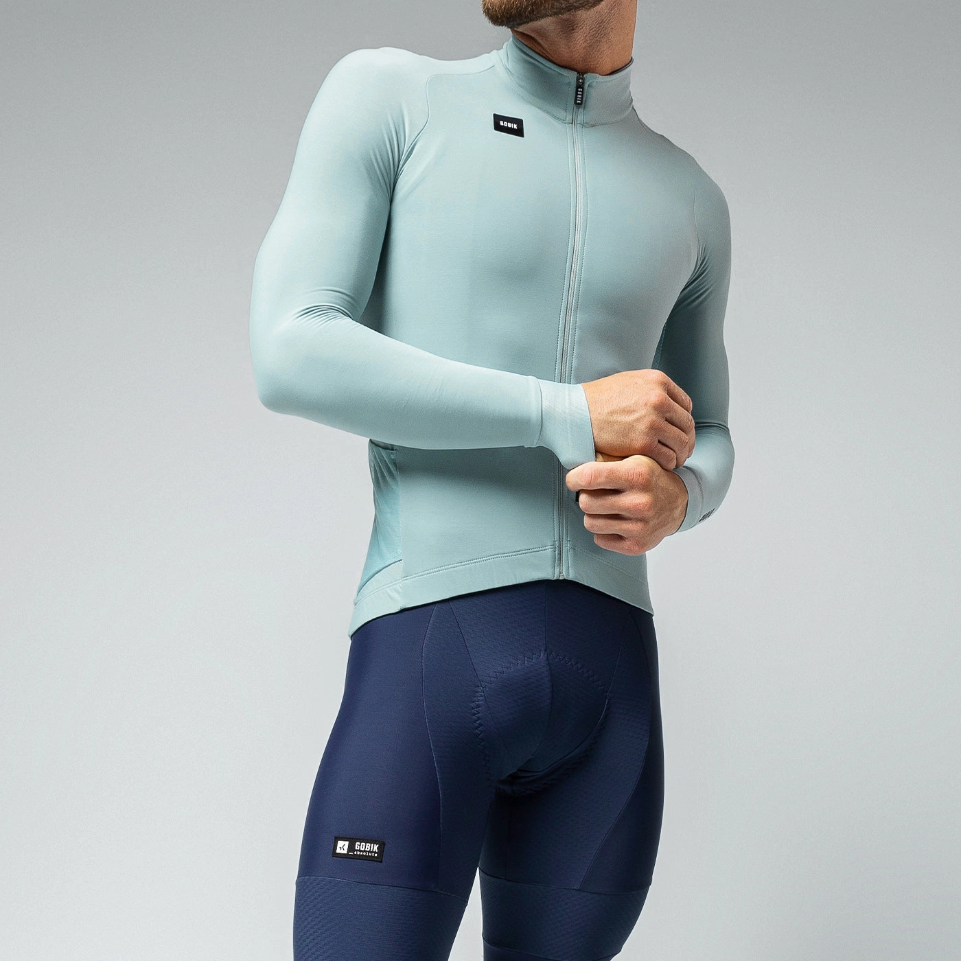Gobik Pacer Solid Hakone Equinoccio long sleeves jersey - Blue