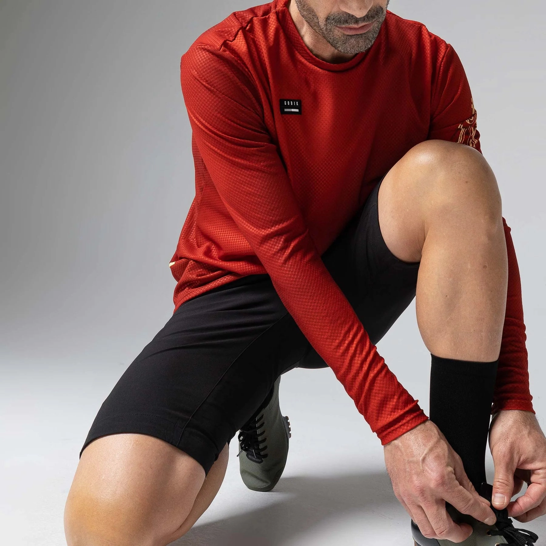 Gobik Terrain Rooibos long sleeves jersey - Red