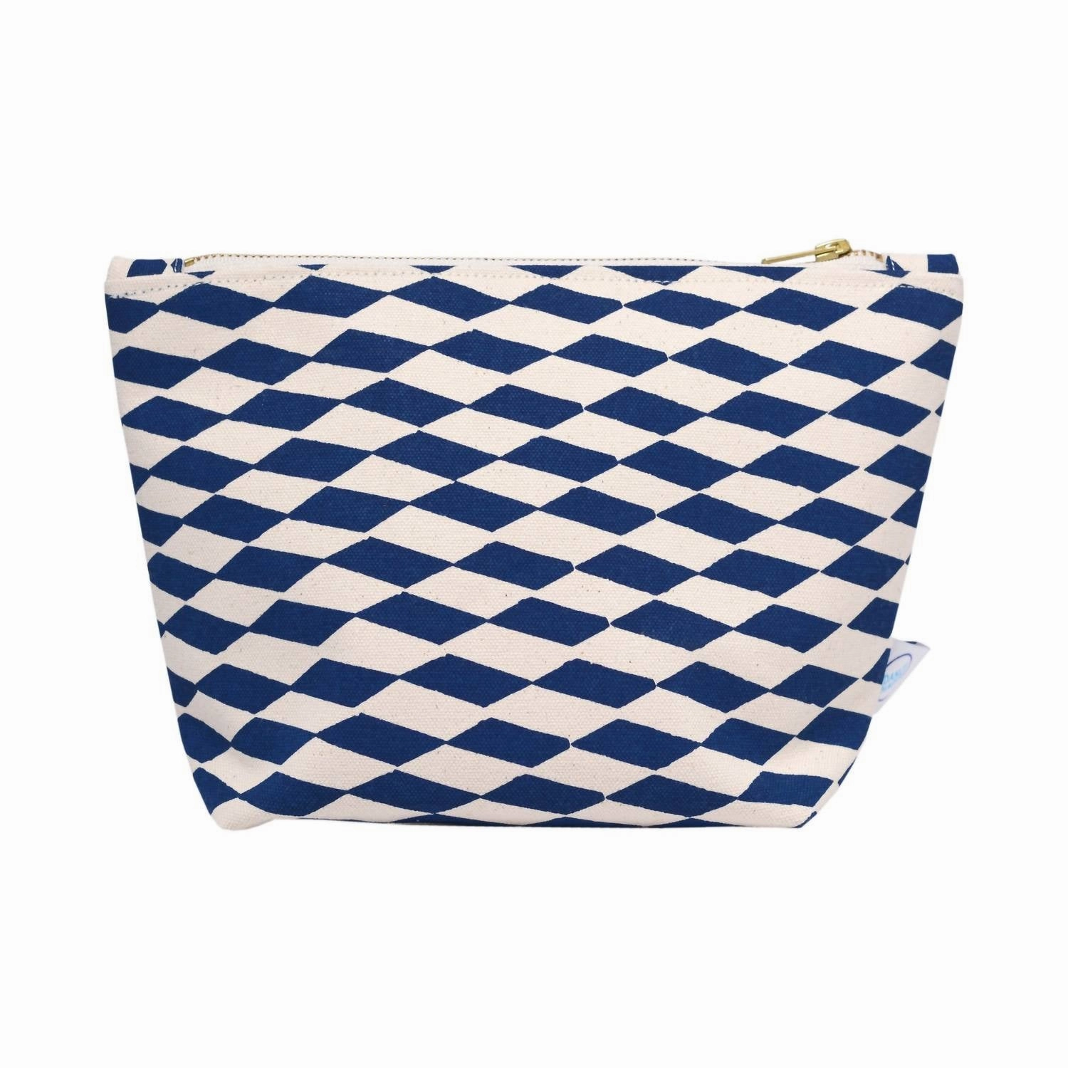 Clearance Blowout Women'S Esther Cosmetic Bag In Navy/Beige