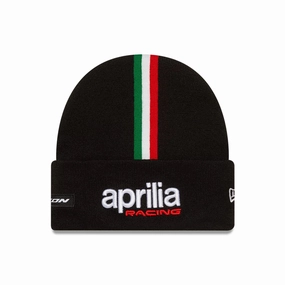 Aprilia Racing Team Black Cuff Knit Beanie Hat Exclusive Deal Inside