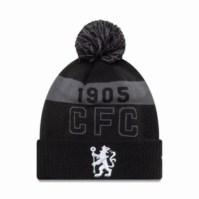 Chelsea Fc Lion Crest Black Sport Knit Beanie Hat Mega Hot Offer Exclusive Hot Pick