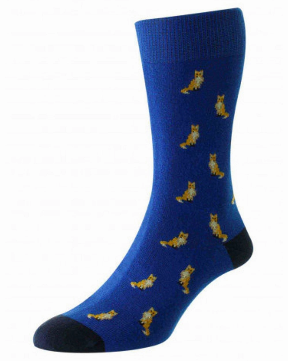 Online Exclusive Savings Hj Hall Fox Motif Mens Cotton Rich Socks