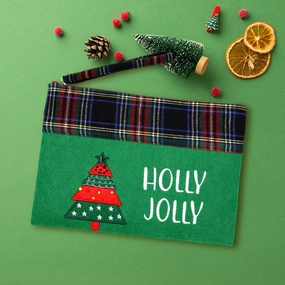 Dont Miss This Offer Unmissable Deal Today Holly Jolly Letter Christmas Tree Pouch Bag