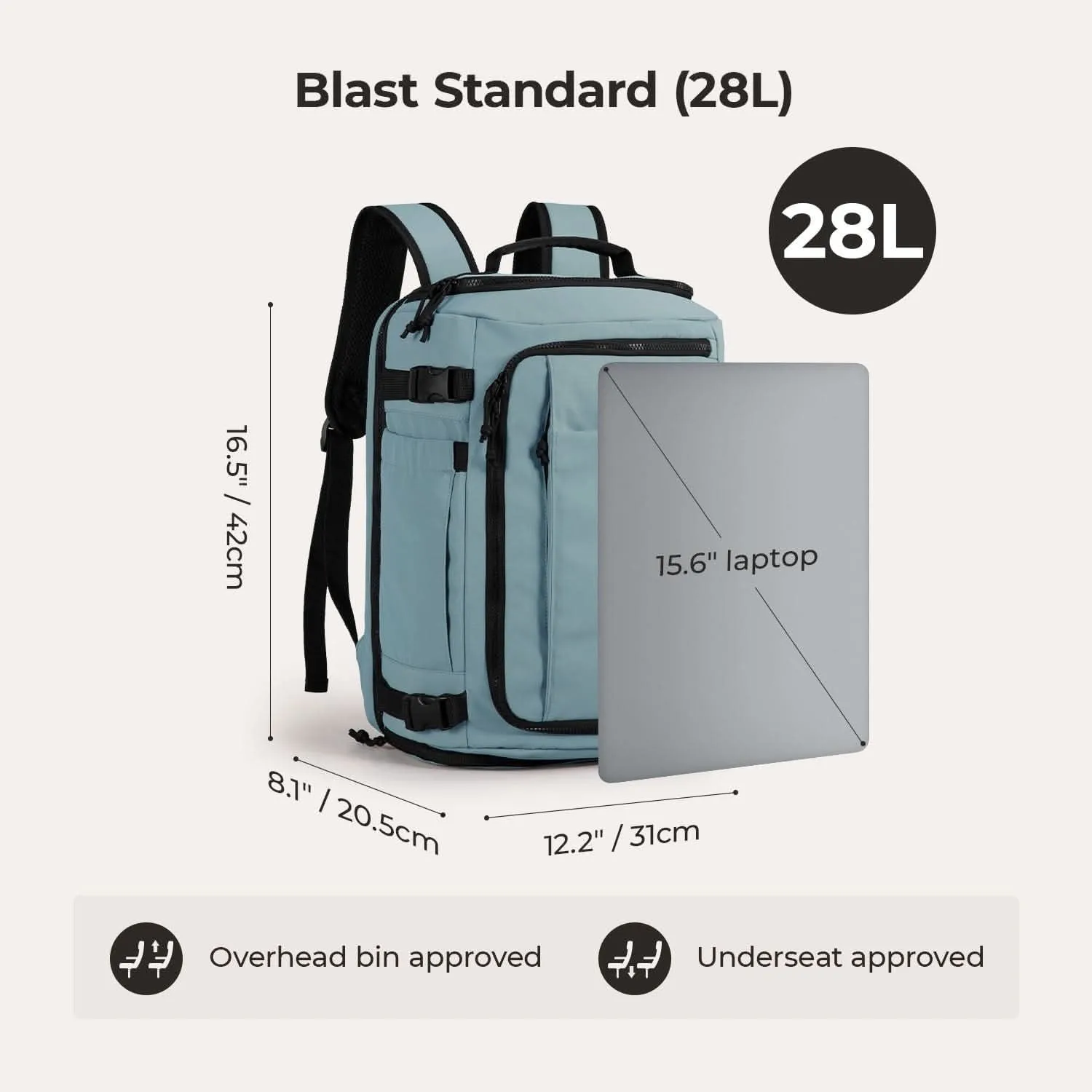 Bagsmart Blast Quick Access Carry On Travel Backpack Standard 28L Flash Discount Today Hot Deal Alert