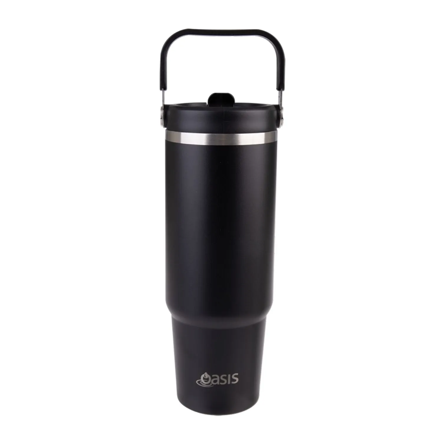 Oasis Stainless Steel Insulated Voyager Carry Tumbler With Sipper Straw 900Ml Clearance Event Today Clearance Blowout