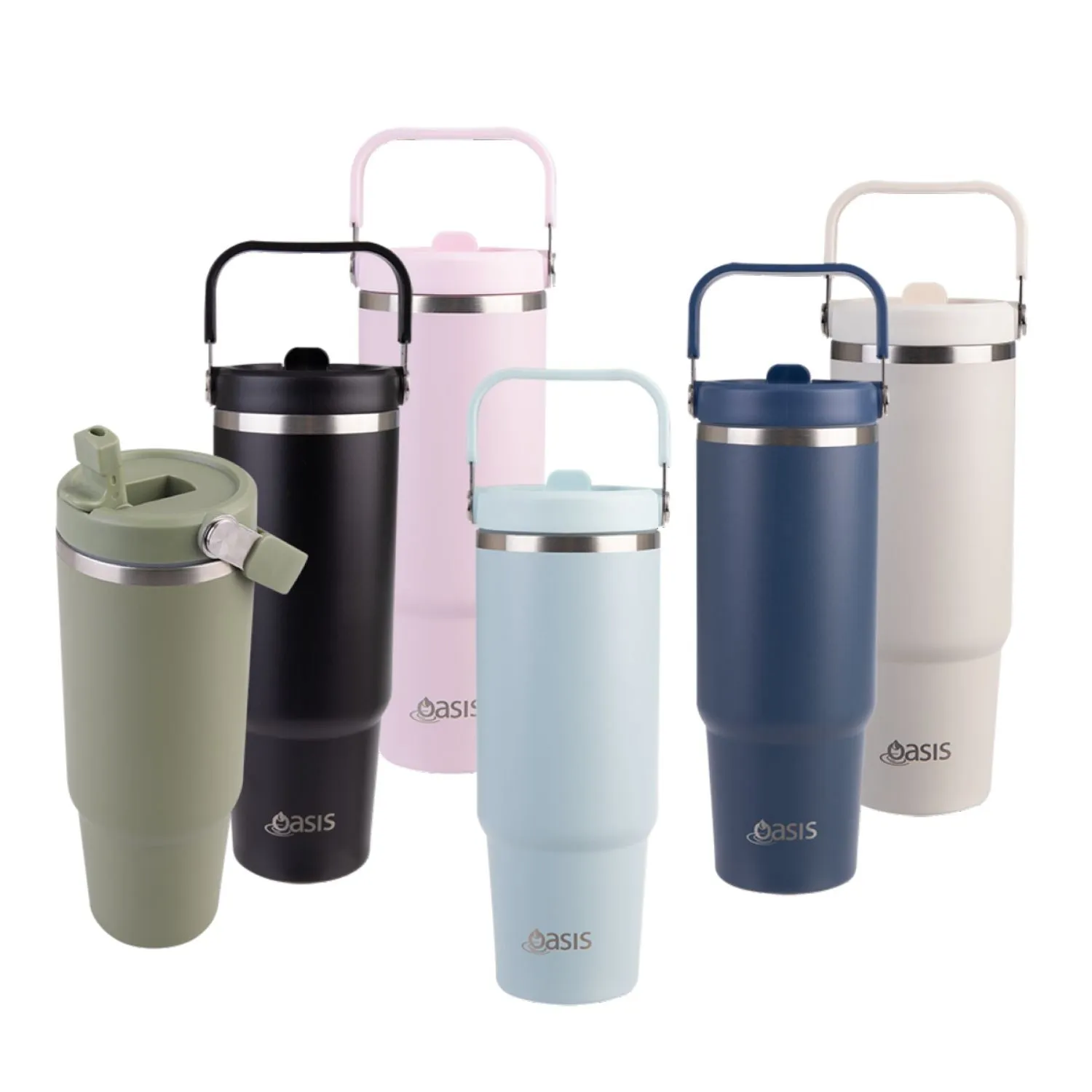 Shop Hot Deals Weekend Flash Offer Oasis Stainless Steel Insulated Voyager Carry Tumbler With Sipper Straw 900Ml