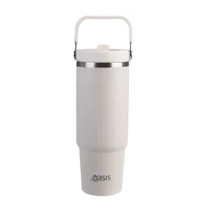 Oasis Stainless Steel Insulated Voyager Carry Tumbler With Sipper Straw 900Ml Save Big Online