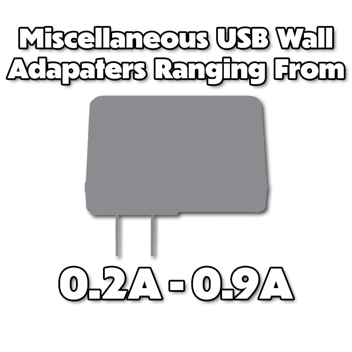 Miscellaneous & Mixed Wall Charger Usb Adapter (0.2A To 0.9A Output) - 1 Adapter Best Deal Online Exclusive Deal Inside