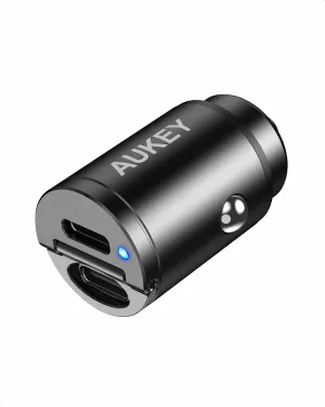 Weekend Flash Offer Cc-A4 Dual Port Usb-C 30W Pd Car Charger