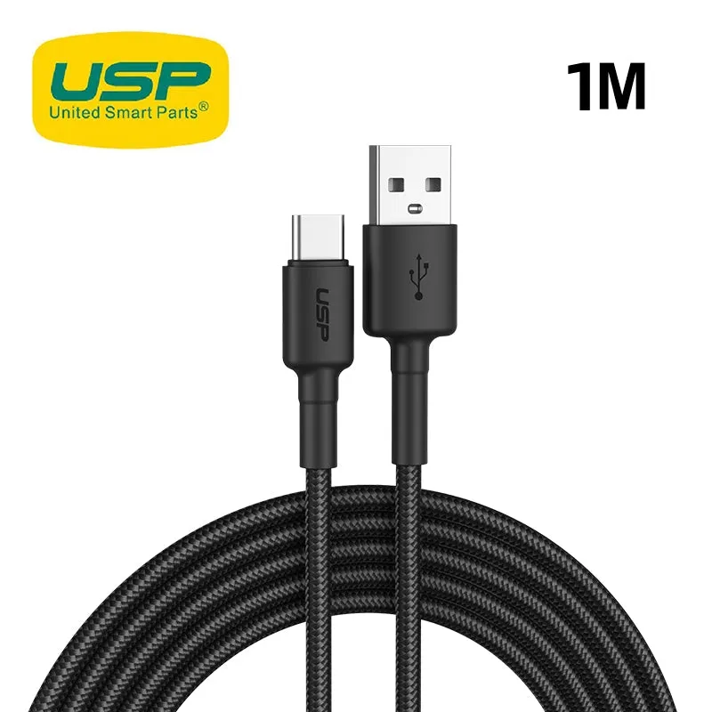 1M Boostup Cafule Usb-C To Usb-A Cable Charge & Connect Black  Usp Hot Item Clearance Deal of the Day