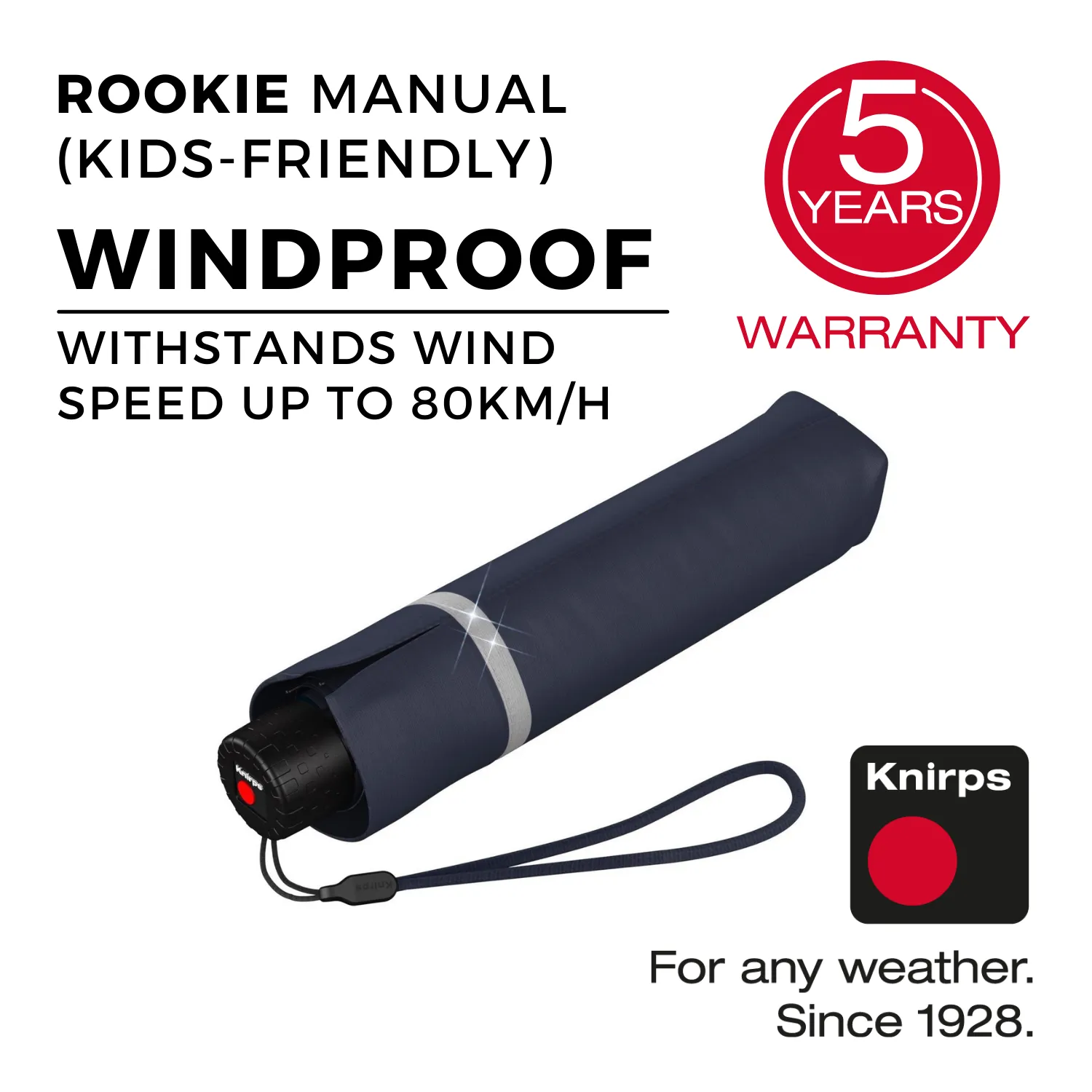 Daily Deal Frenzy Special Online Offer Knirps Rookie Manual Reflective Umbrella