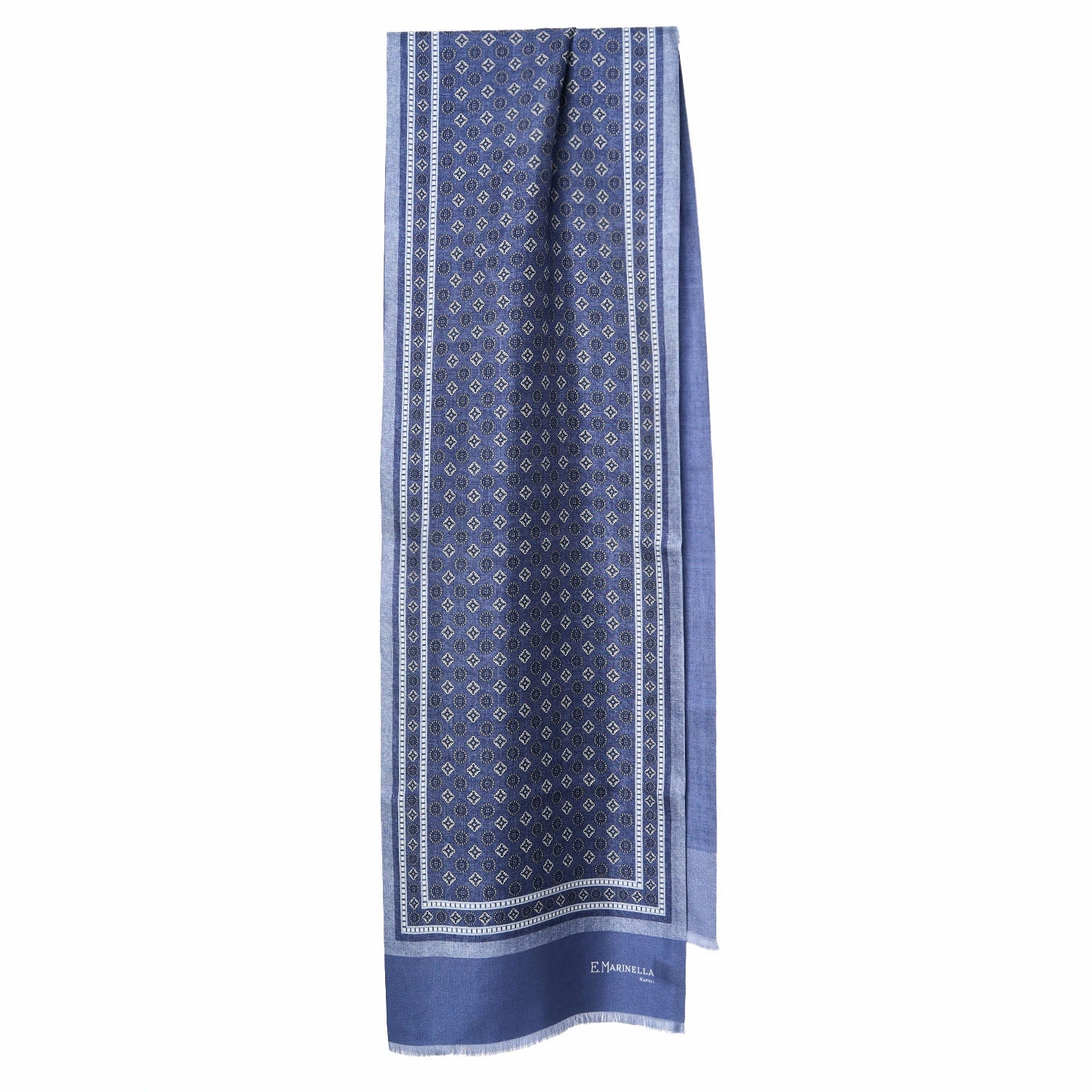 Hot Pick Sale Light Blue Double Silk Scarf