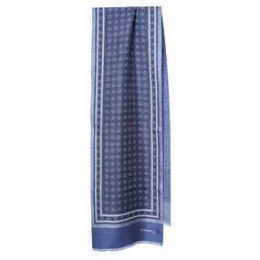 Hot Pick Sale Light Blue Double Silk Scarf