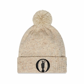 The Open Championships Fleck Cream Bobble Knit Beanie Hat Exclusive Hot Pick Big Price Drop