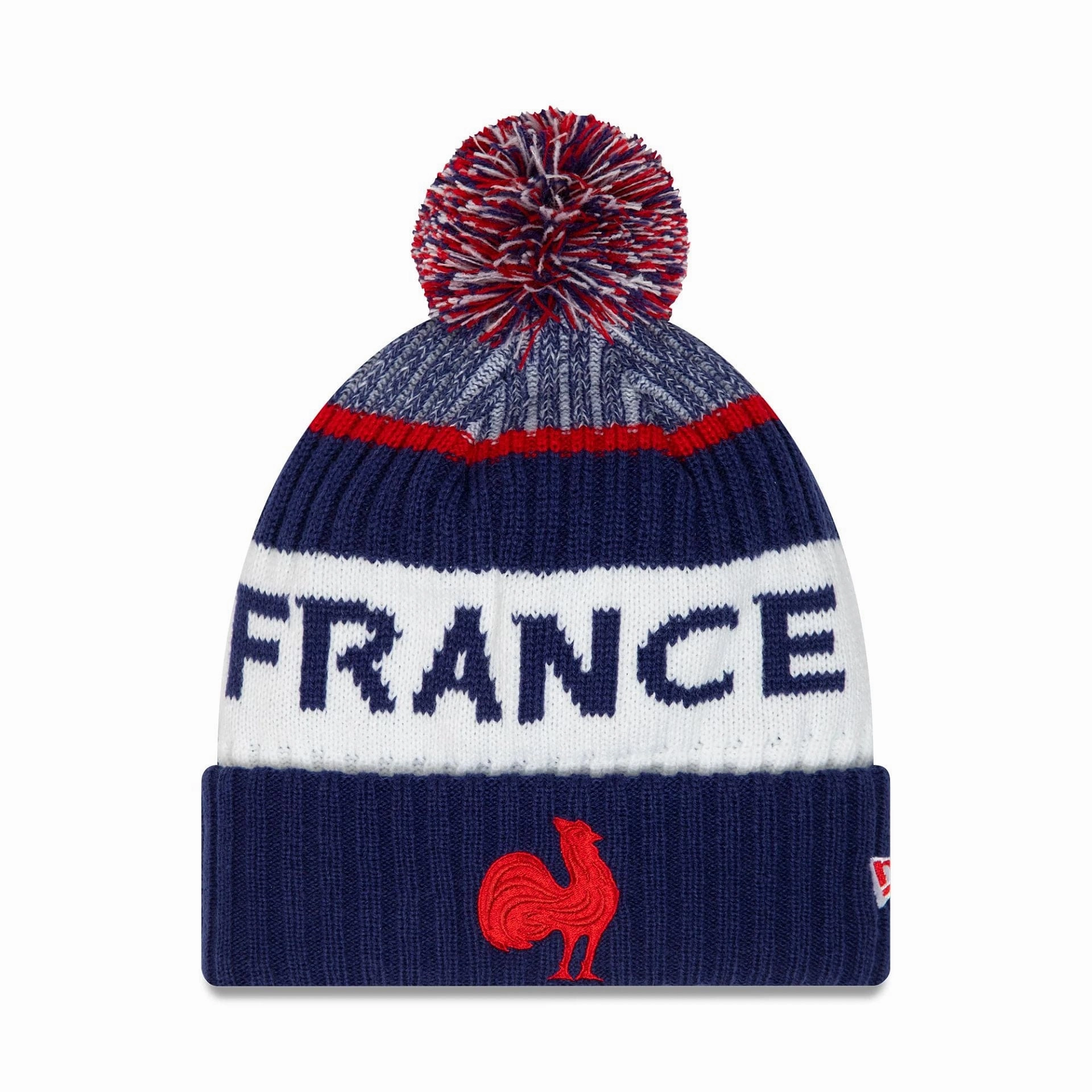 Dont Miss These Savings French Federation Of Rugby Dark Blue Bobble Knit Beanie