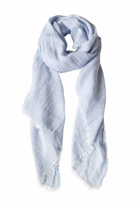 Hot Deals Today Limited Time Sale Pastel Blue Scarf In Soft Blend