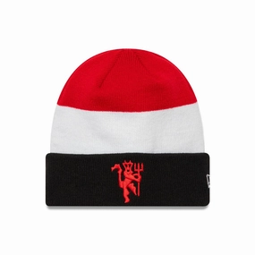 Today Only Offer Today Only Savings Manchester United Fc Flag Black Cuff Knit Beanie Hat