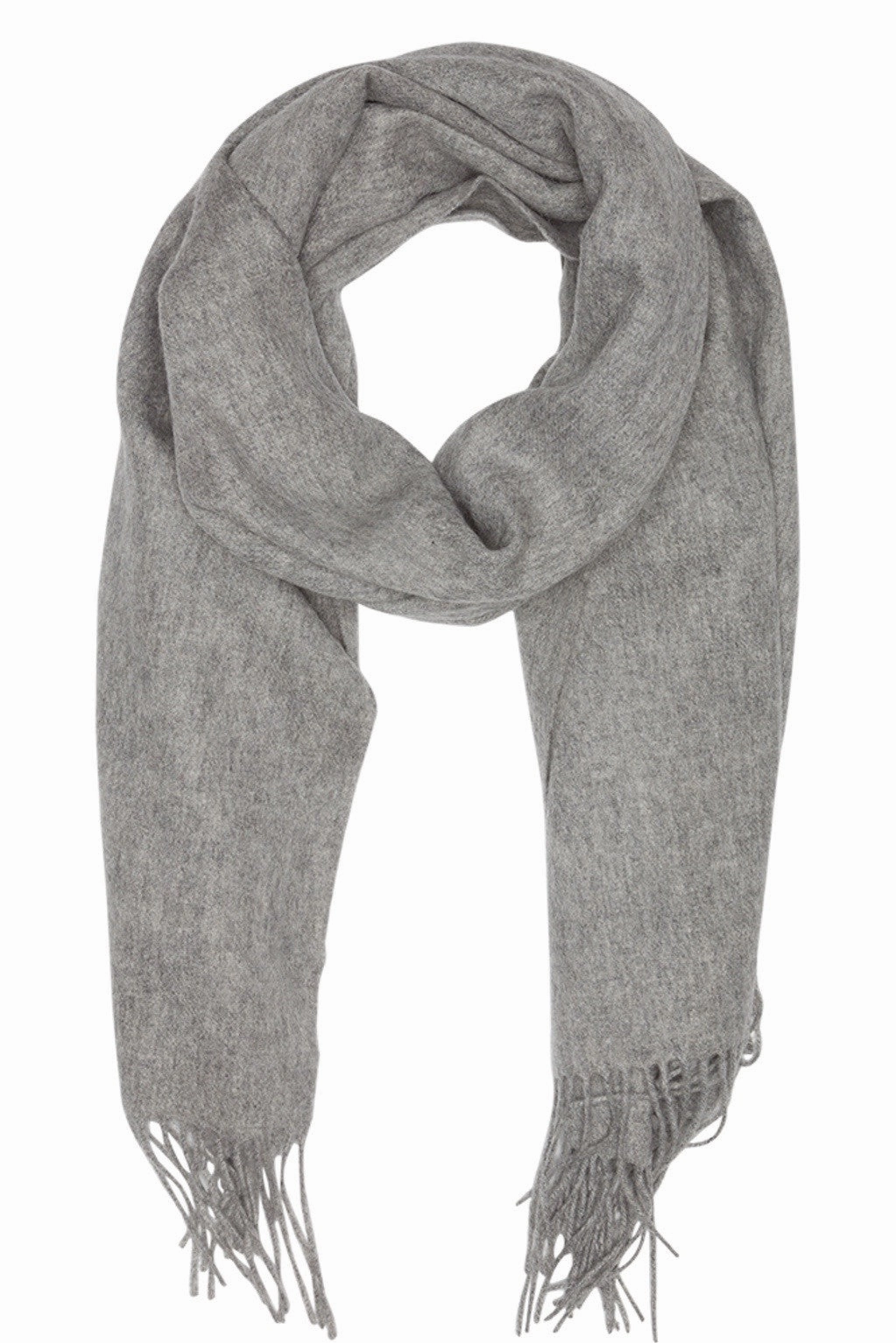 Oversized Scarf In Grey Melange Weekend Flash Offer