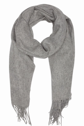 Oversized Scarf In Grey Melange Weekend Flash Offer