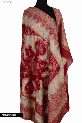 Pure Merino Kaani Cutting Shawl With Zari - Red Hot Picks Today Shop Todays Picks