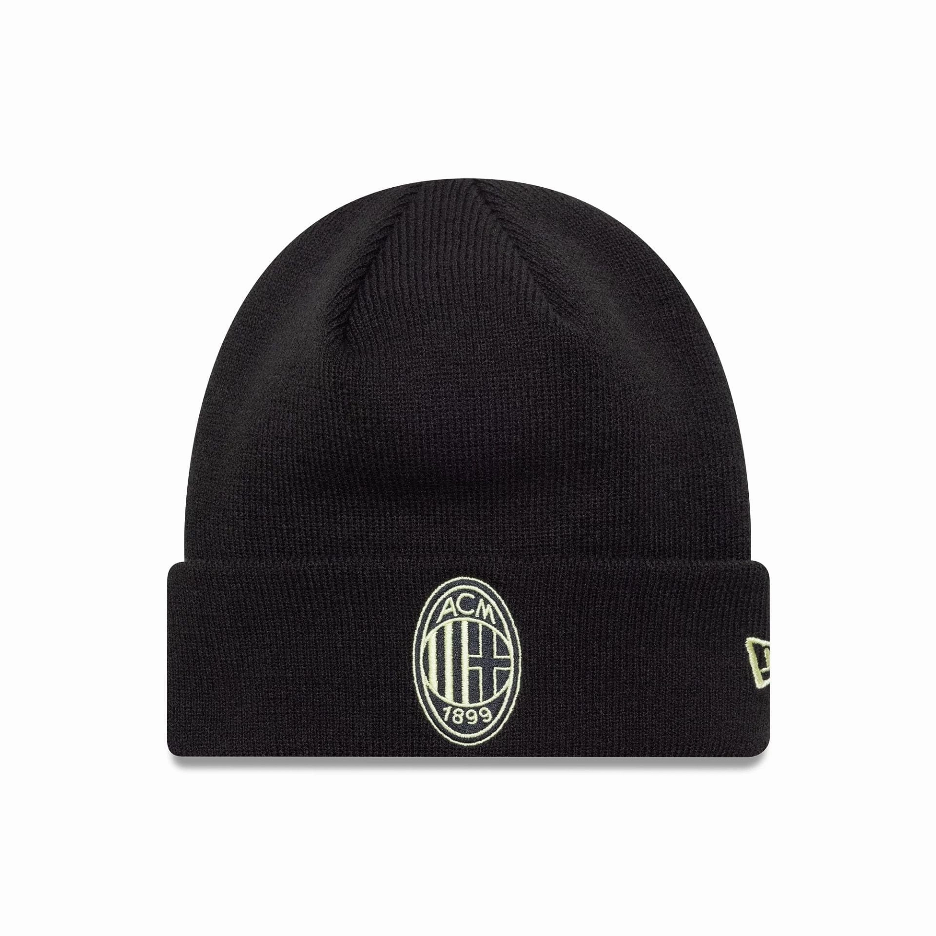 Ac Milan Colour Pop Black Cuff Knit Beanie Hat Flash Discount Today Limited Stock Offer