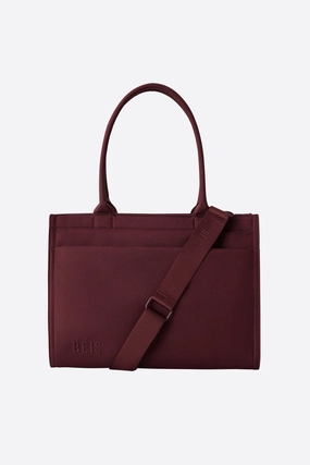 The Book Tote In Burgundy Shop Grab Now Clearance Event Alert