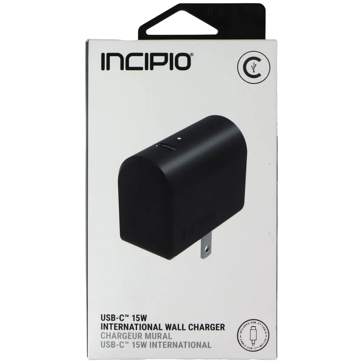 Save Big Online Grab It Before Gone Incipio Usb-C 15W International Wall Charger With 4.5-Ft Usb-C Cable - Black
