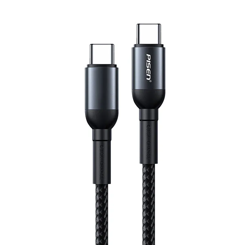 1M Usb-C To Usb-C 60W Charging Cable Black Ls-Tc37 Pisen Trending Hot Picks Instant Savings Inside